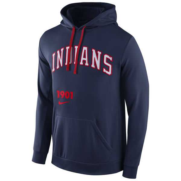 Men's Cleveland Indians Nike Cooperstown Performance Pullover Hoodie - Navy Blue,We sell and wholesale Men's Cleveland Indians Nike Cooperstown Performance Pullover Hoodie - Navy Blue on line form chian!